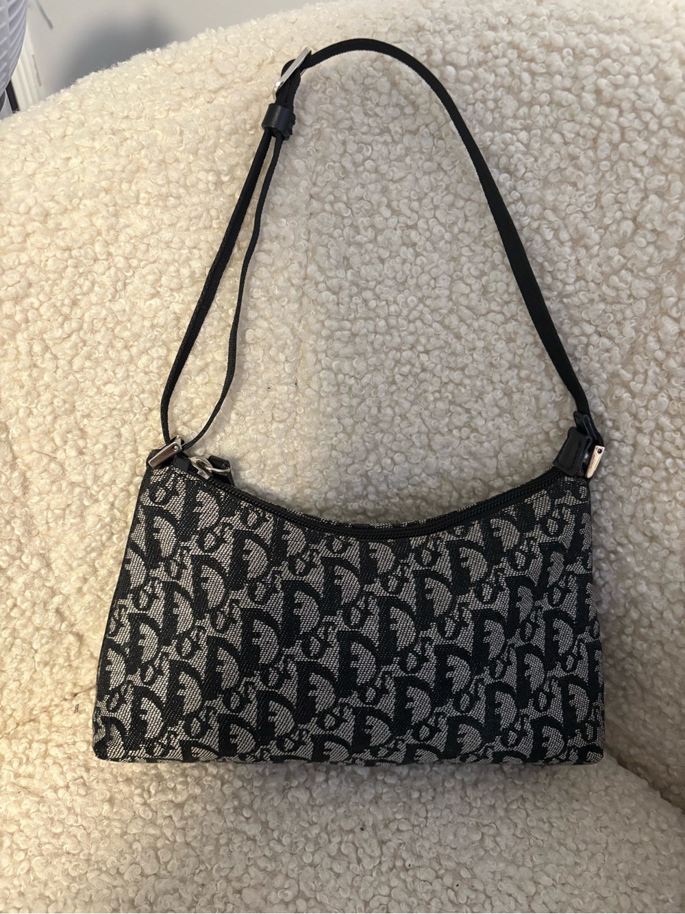 Vintage Dior Trotter Shoulder Bag